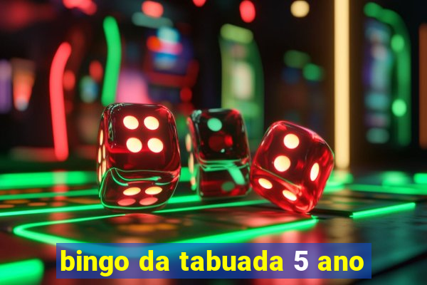 bingo da tabuada 5 ano